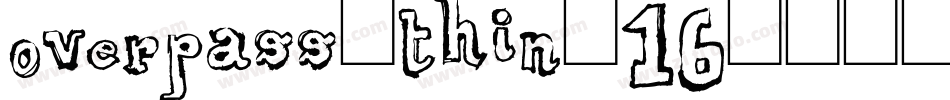 overpass-thin-16字体转换