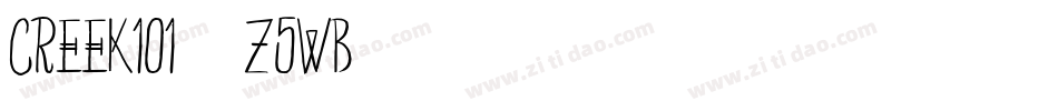 Creek101-Z5WB字体转换