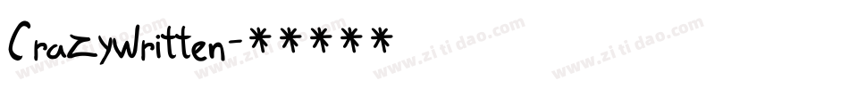 CrazyWritten字体转换