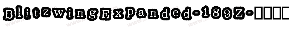 BlitzwingExpanded-189Z字体转换