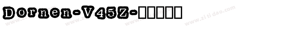 Dornen-V45Z字体转换