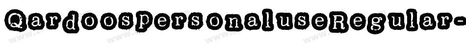 QardoospersonaluseRegular-d994Z字体转换