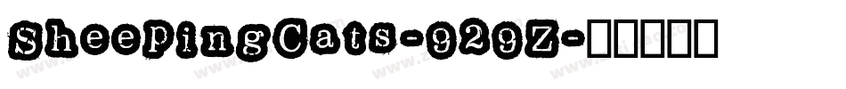 SheepingCats-929Z字体转换