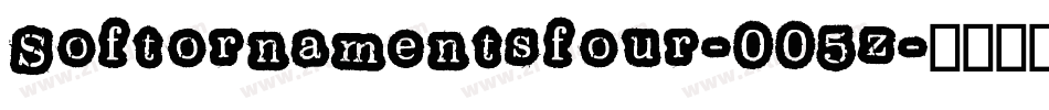 Softornamentsfour-005z字体转换
