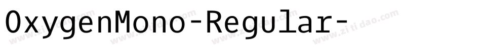 OxygenMono-Regular字体转换