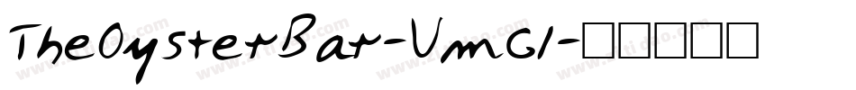 TheOysterBar-VmGl字体转换
