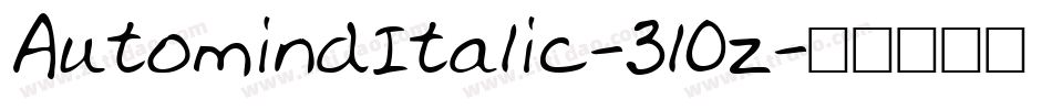 AutomindItalic-3lOz字体转换