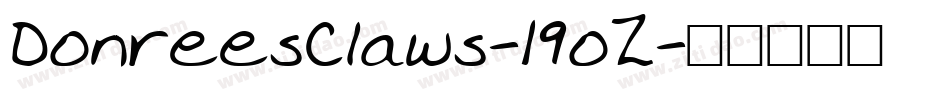 DonreesClaws-19oZ字体转换