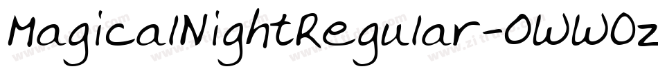 MagicalNightRegular-0WWOz字体转换
