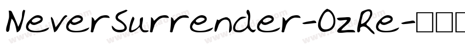 NeverSurrender-OzRe字体转换