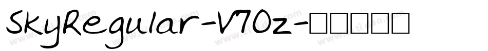 SkyRegular-V7Oz字体转换