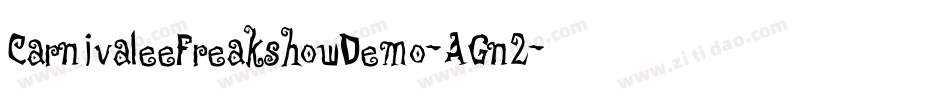 CarnivaleeFreakshowDemo-AGn2字体转换