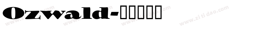 Ozwald字体转换