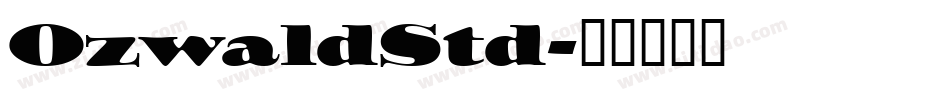 OzwaldStd字体转换