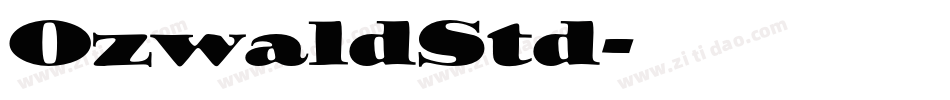 OzwaldStd字体转换
