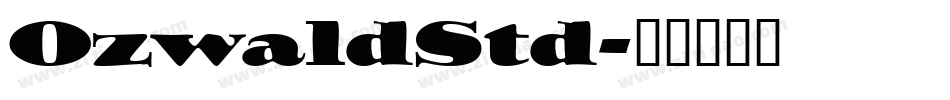OzwaldStd字体转换