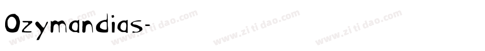 Ozymandias字体转换