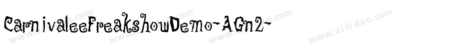 CarnivaleeFreakshowDemo-AGn2字体转换