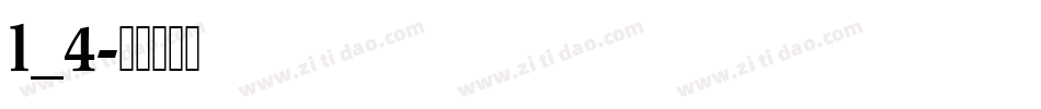l_4字体转换