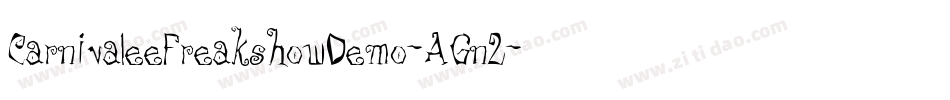 CarnivaleeFreakshowDemo-AGn2字体转换