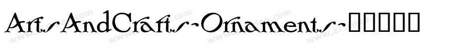 ArtsAndCrafts-Ornaments字体转换