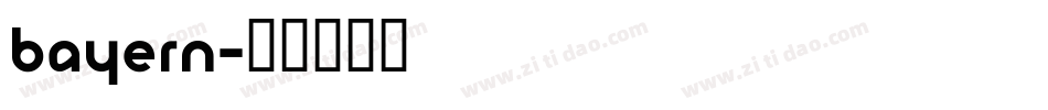 Bayern字体转换