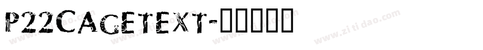 P22CageText字体转换