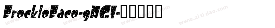 FreckleFace-gAG1字体转换