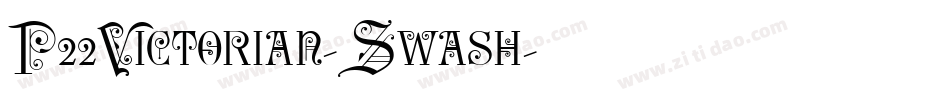 P22Victorian-Swash字体转换