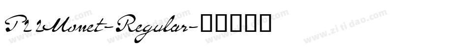 P22Monet-Regular字体转换