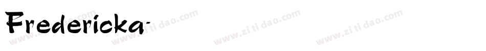 Fredericka字体转换