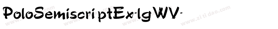PoloSemiscriptEx-lgWV字体转换