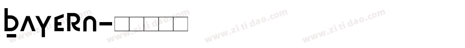 Bayern字体转换