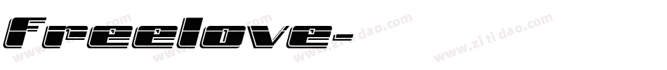 Freelove字体转换