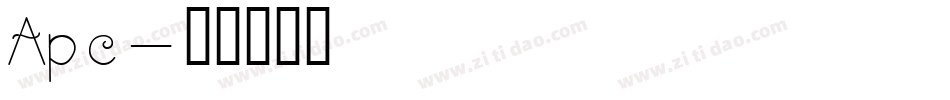 Apc字体转换