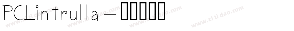 PCLintrulla字体转换