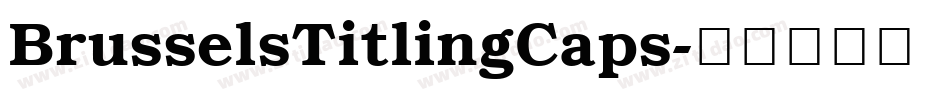 BrusselsTitlingCaps字体转换