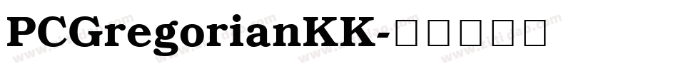 PCGregorianKK字体转换