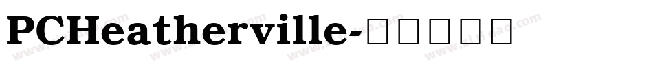 PCHeatherville字体转换