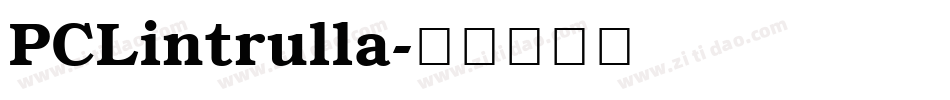 PCLintrulla字体转换