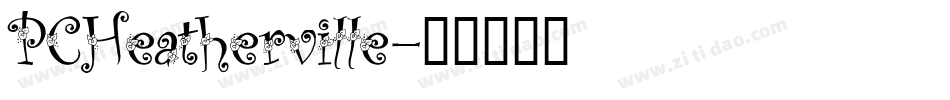 PCHeatherville字体转换