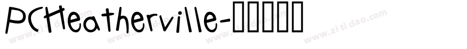 PCHeatherville字体转换