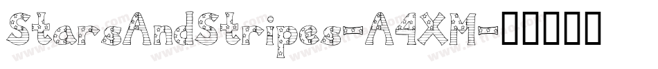 StarsAndStripes-A4XM字体转换