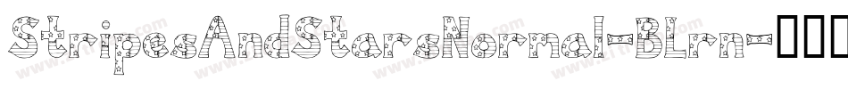StripesAndStarsNormal-BLrn字体转换