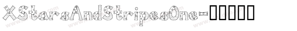 XStarsAndStripesOne字体转换