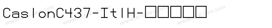 CaslonC437-ItlH字体转换