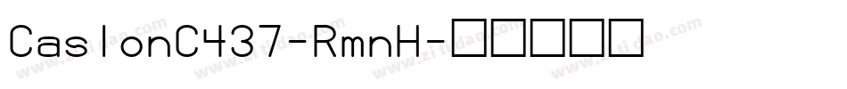 CaslonC437-RmnH字体转换