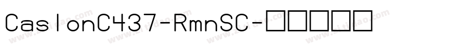CaslonC437-RmnSC字体转换