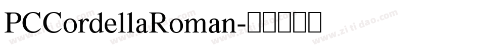 PCCordellaRoman字体转换