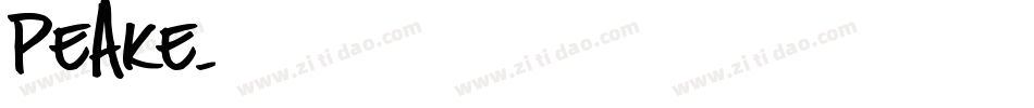 Peake字体转换